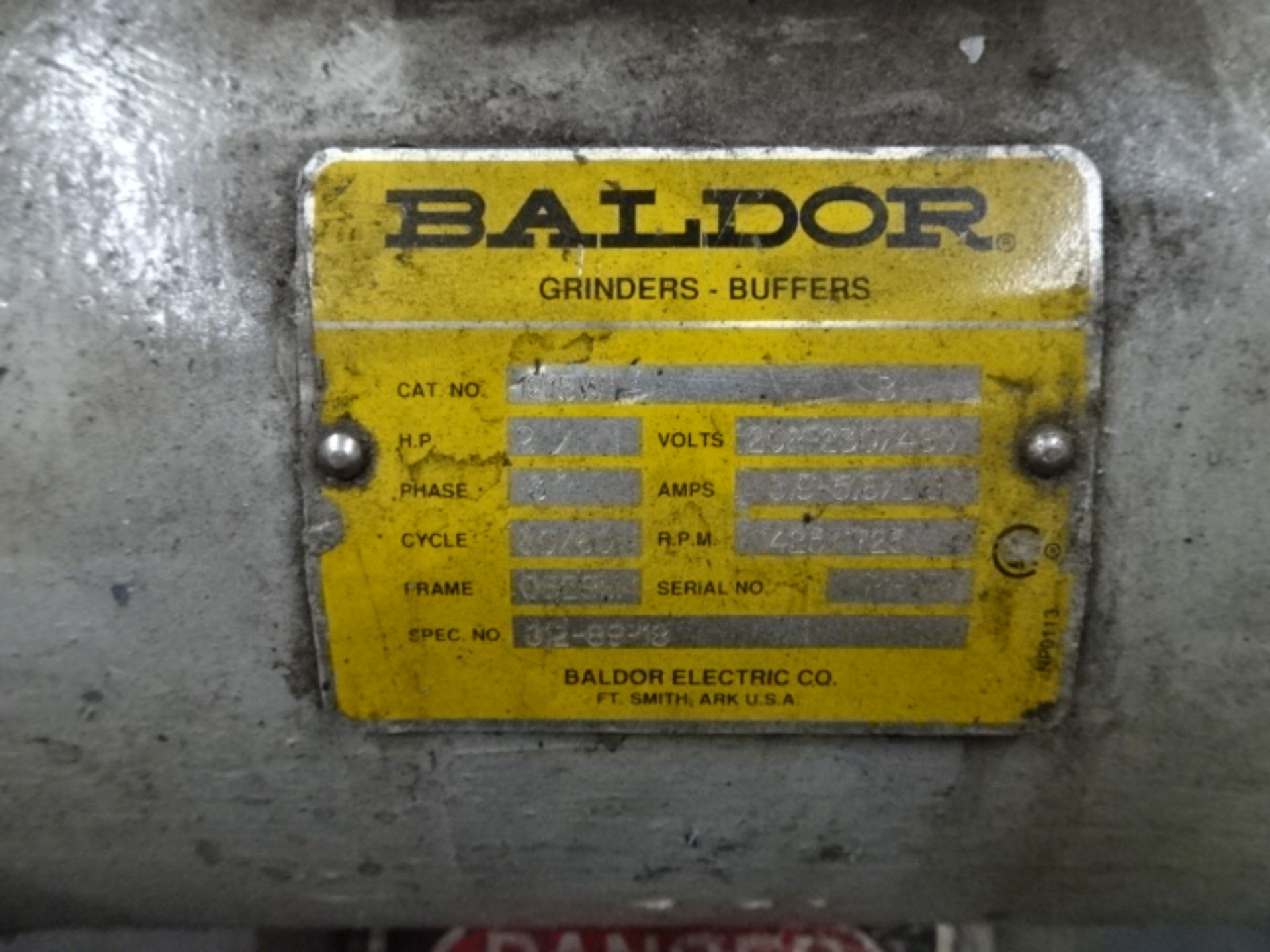 Baldor 2 HP Double Ended Grinder - Image 2 of 3