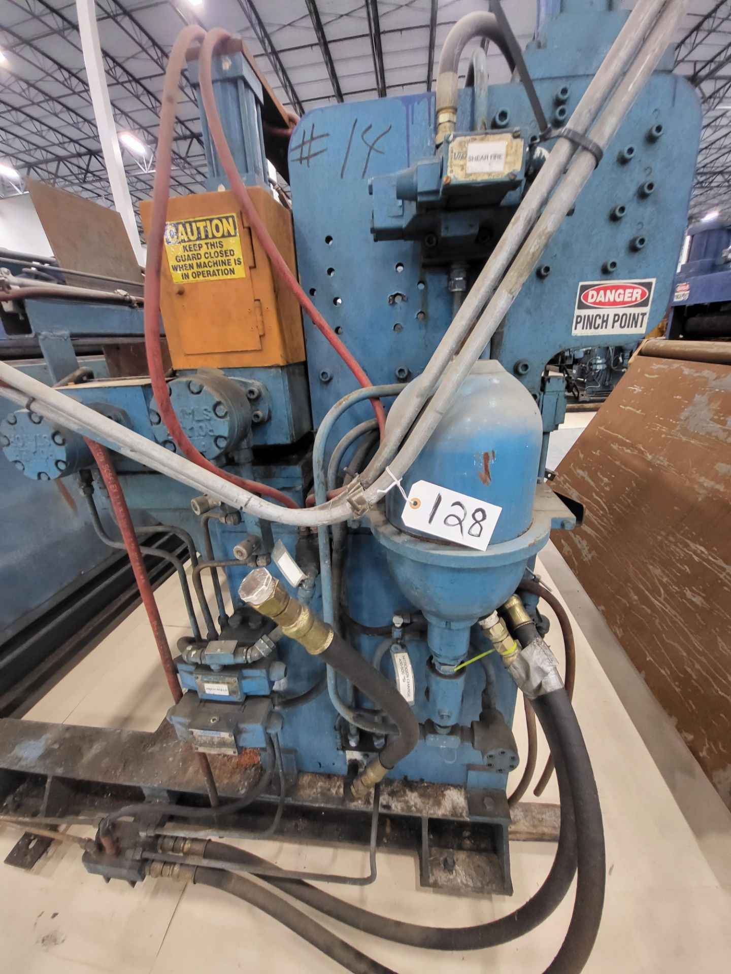 72" 14 gauge hydraulic shear no power unit - Image 2 of 4