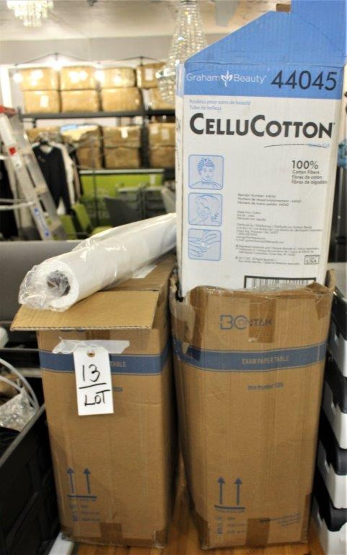 LOT OF EXAM TABLE PAPER & COTTON