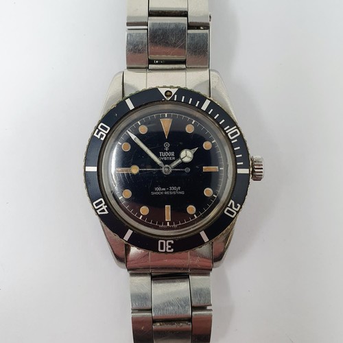 A rare and early stainless steel Tudor Submariner wristwatch, reference number 7923, circa 1958 This - Image 4 of 8