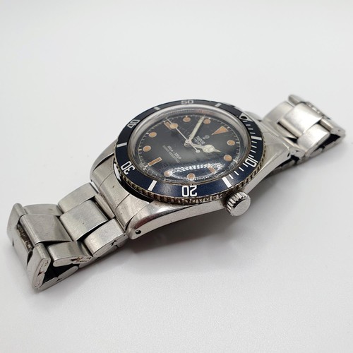 A rare and early stainless steel Tudor Submariner wristwatch, reference number 7923, circa 1958 This - Image 3 of 8