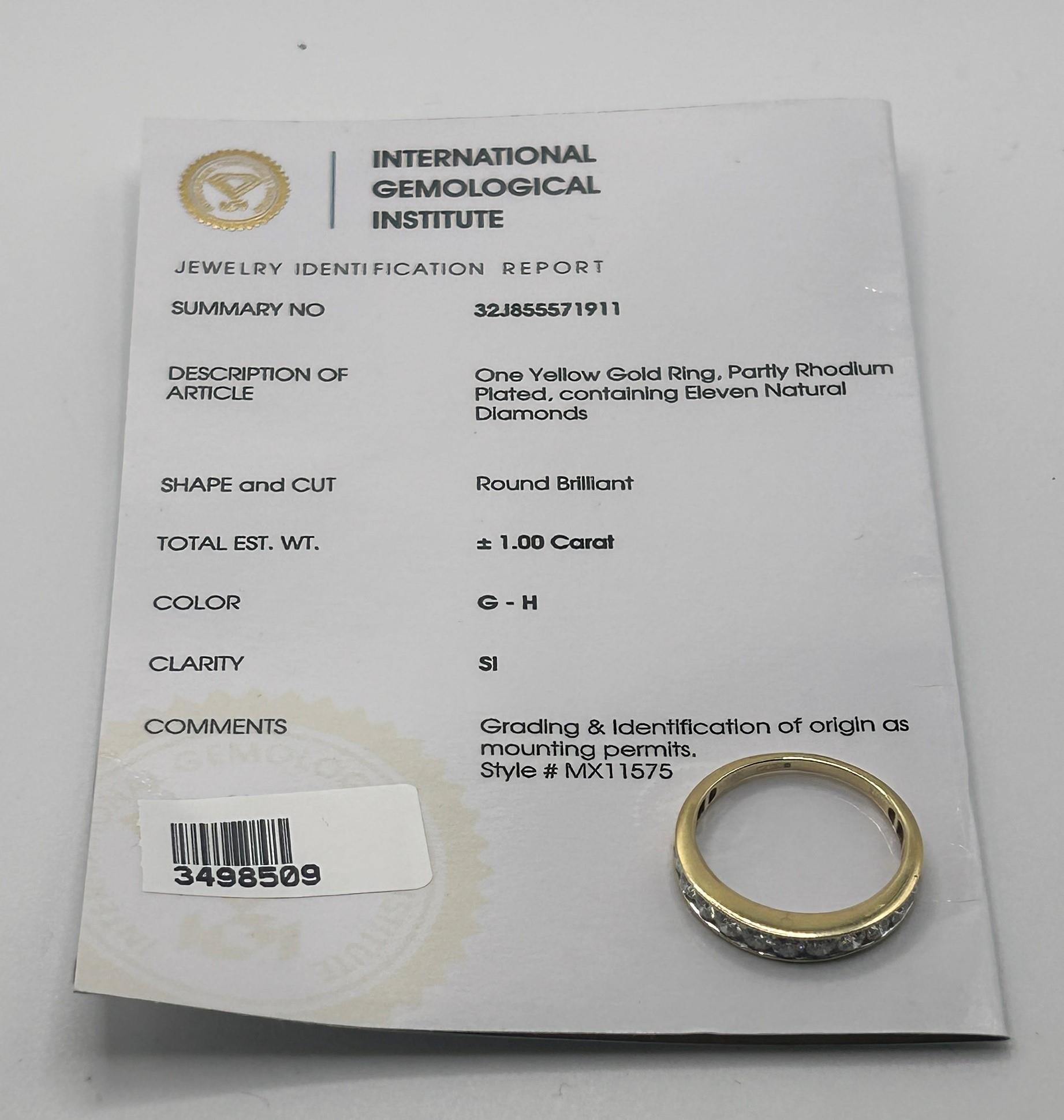 An 18ct gold and diamond ring, ring size S, with an International Gemological Institute - Image 2 of 3