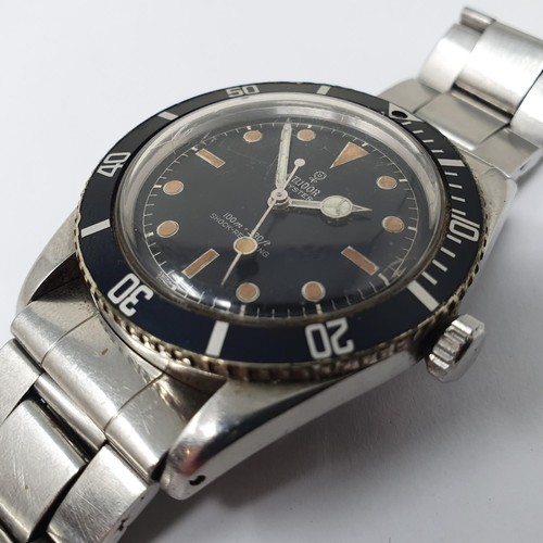 A rare and early stainless steel Tudor Submariner wristwatch, reference number 7923, circa 1958 This - Image 2 of 8