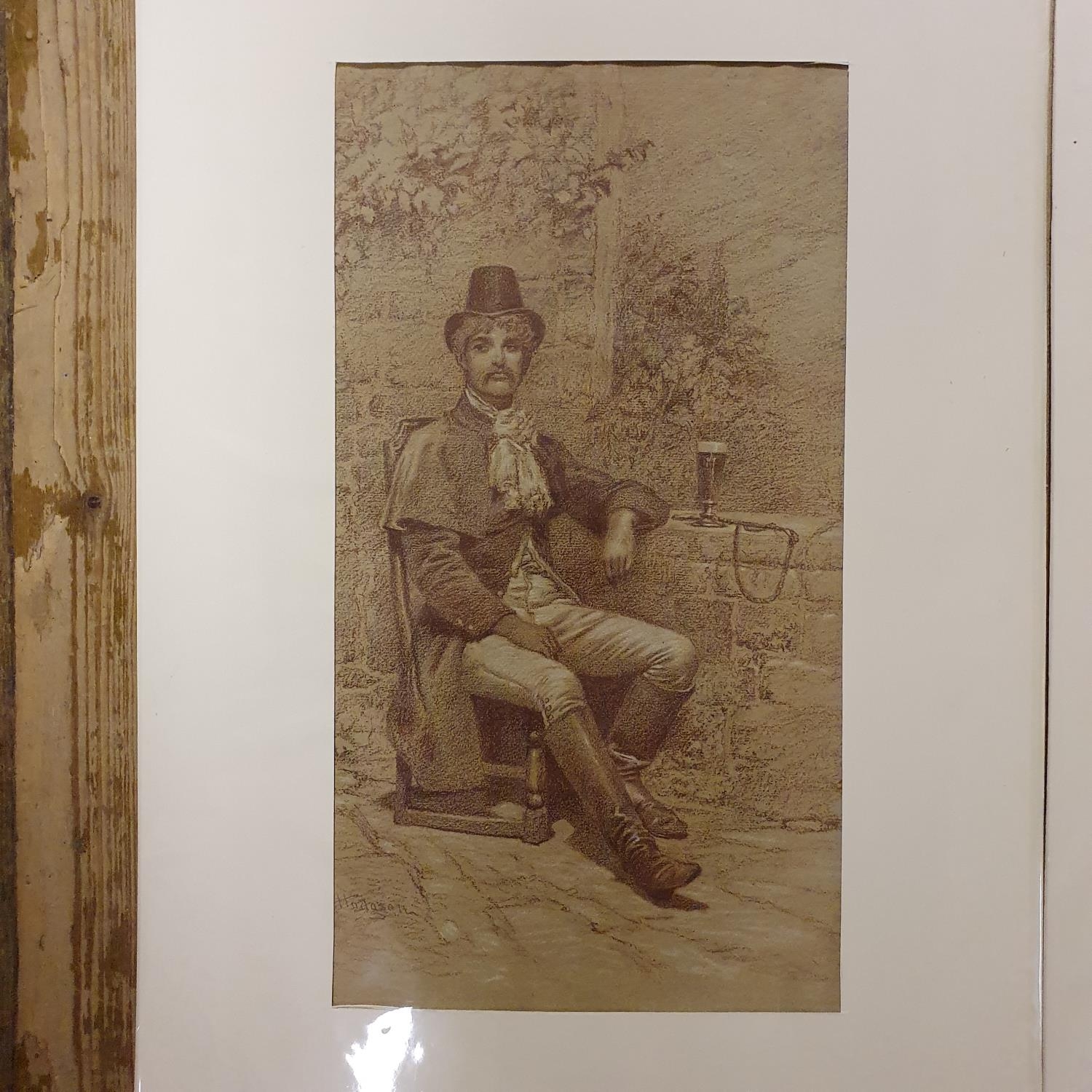 Welsh interest, George Hodgson (1847-1921), Mr Cobden of Capel Curig Awaiting Rescue, watercolour, - Image 2 of 7