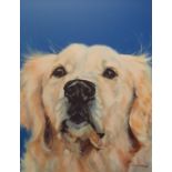 Carol Gillan (British b 1961), A Golden Retriever, limited edition print, 6/95, 67 x 42 cm,