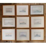 W J Sutton, a collection of twenty nine watercolours, signed, 11 x 17 cm and smaller, including