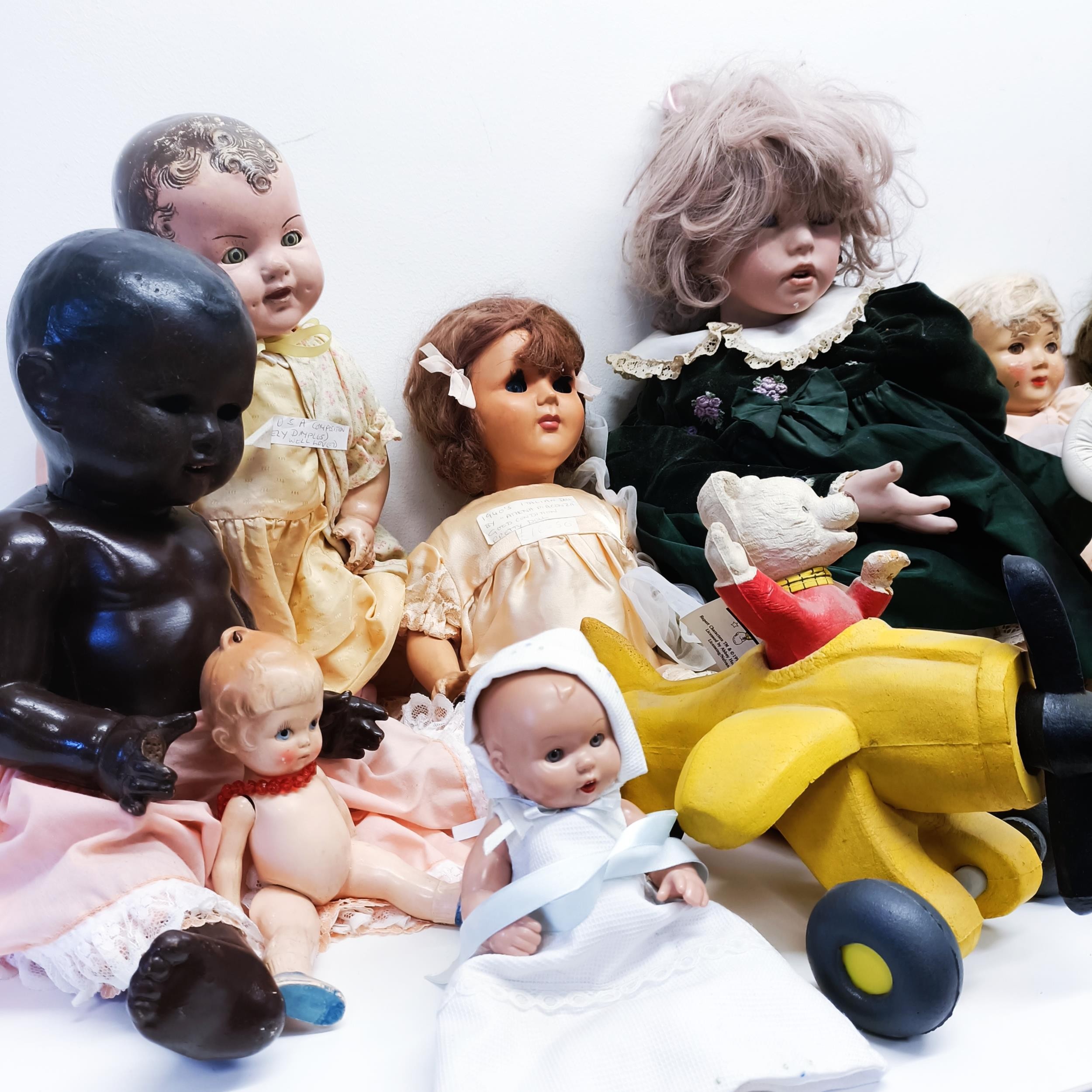 Assorted dolls, and other toys (box) Provenance: From a vast single owner collection from a deceased - Image 3 of 9