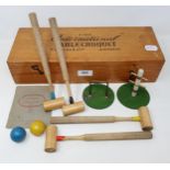 An Ayres International Table Croquet set, boxed, 38 cm wide