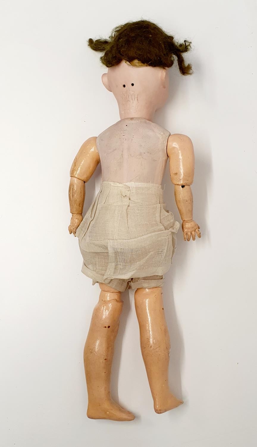 A Simon & Halbig German bisque headed doll, No 1009-6, a composite jointed body, and closing - Image 3 of 4