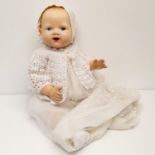 A German bisque headed baby doll, makers mark AS No 261/9, with a composite body, 59 cm