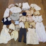 Assorted dolls, dolls clothes and wigs (box) Provenance: From a vast single owner collection from