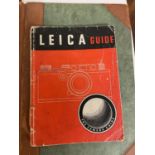 A Leica camera guide book, and a quantity of keys