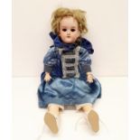 An Armand Marseille bisque headed doll, with a composite jointed body, 55 cm Provenance: From a vast