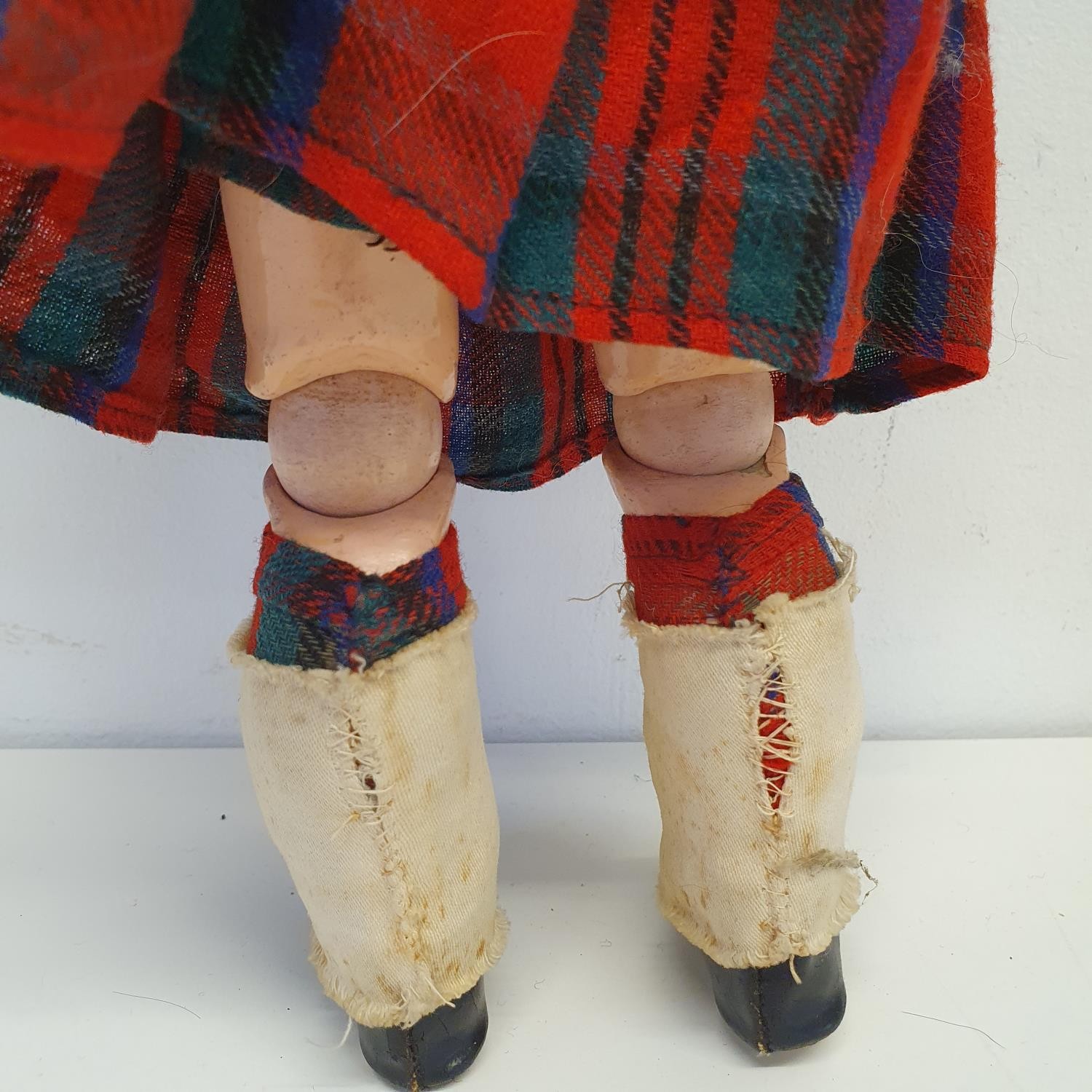 An Armand Marseille German bisque headed Scottish Boy doll, No 390, with a jointed composite body, - Image 4 of 7