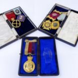 A Masonic medal, and various other Masonic medals (box)