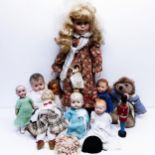Assorted dolls and teddy bears (2 boxes) Provenance: From a vast single owner collection from a