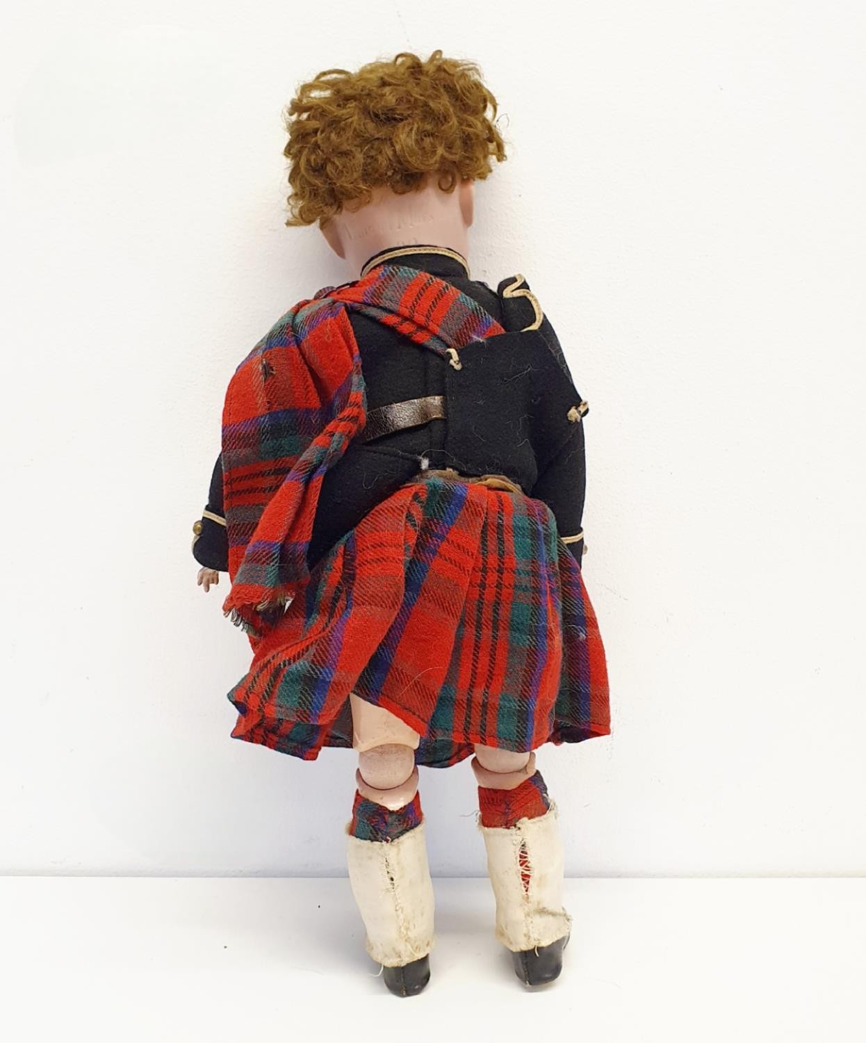 An Armand Marseille German bisque headed Scottish Boy doll, No 390, with a jointed composite body, - Image 3 of 7