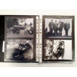 An album of 70 motorcyle racing photographs and images, 1960-1969 Provenance: From The Elwyn Roberts