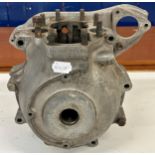 A Triumph 5T motorcycle engine casing, stamped 45 5T 72113