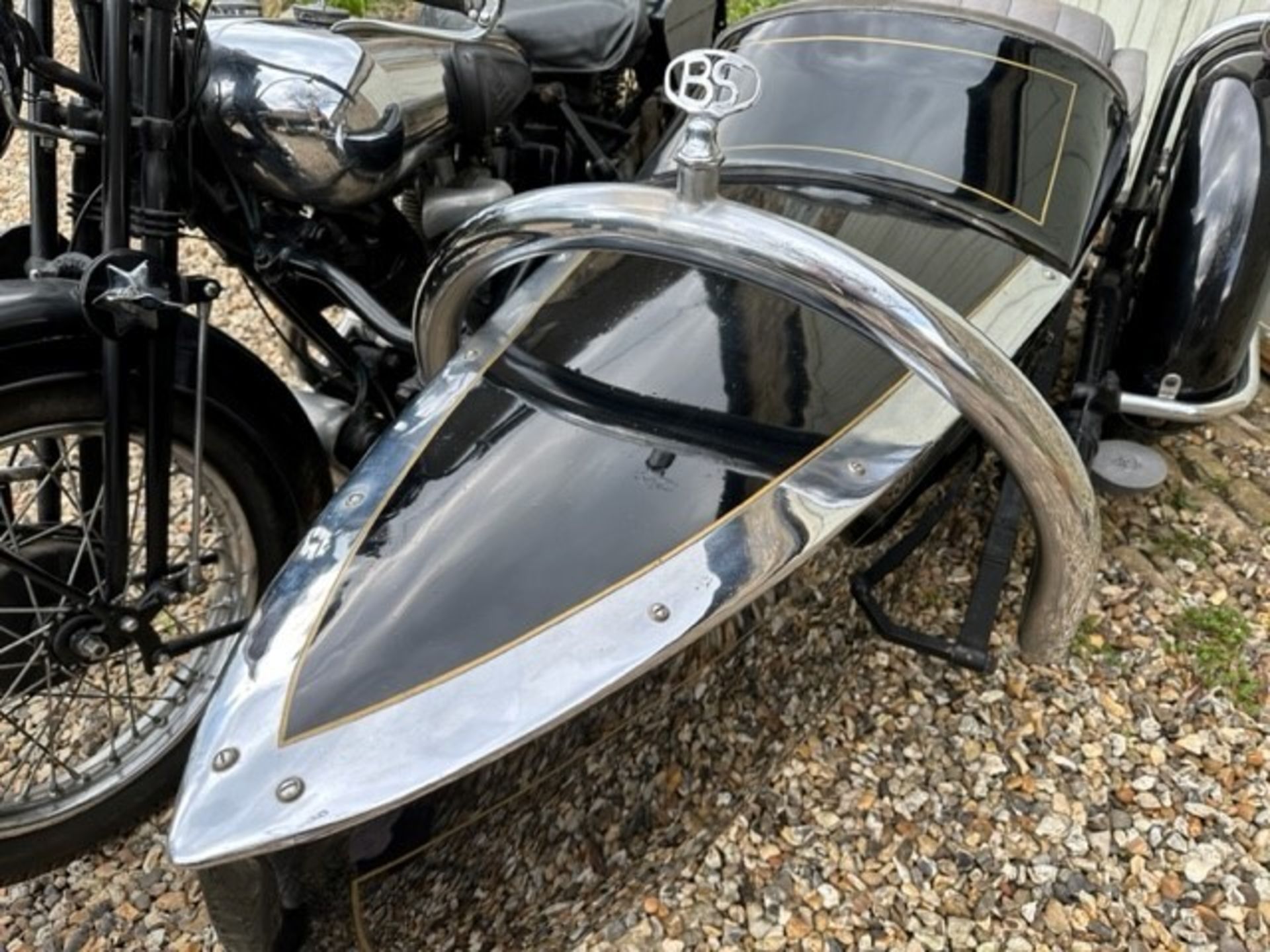 1937 Brough Superior SS100 with Alpine Grand Sports sidecar Original registration number DAU 673 - Image 16 of 41