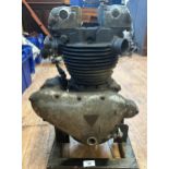 A Triumph 5T motorcycle engine, stamped 46 5T 73502