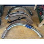 Assorted classic motorcycle mudguards (qty)