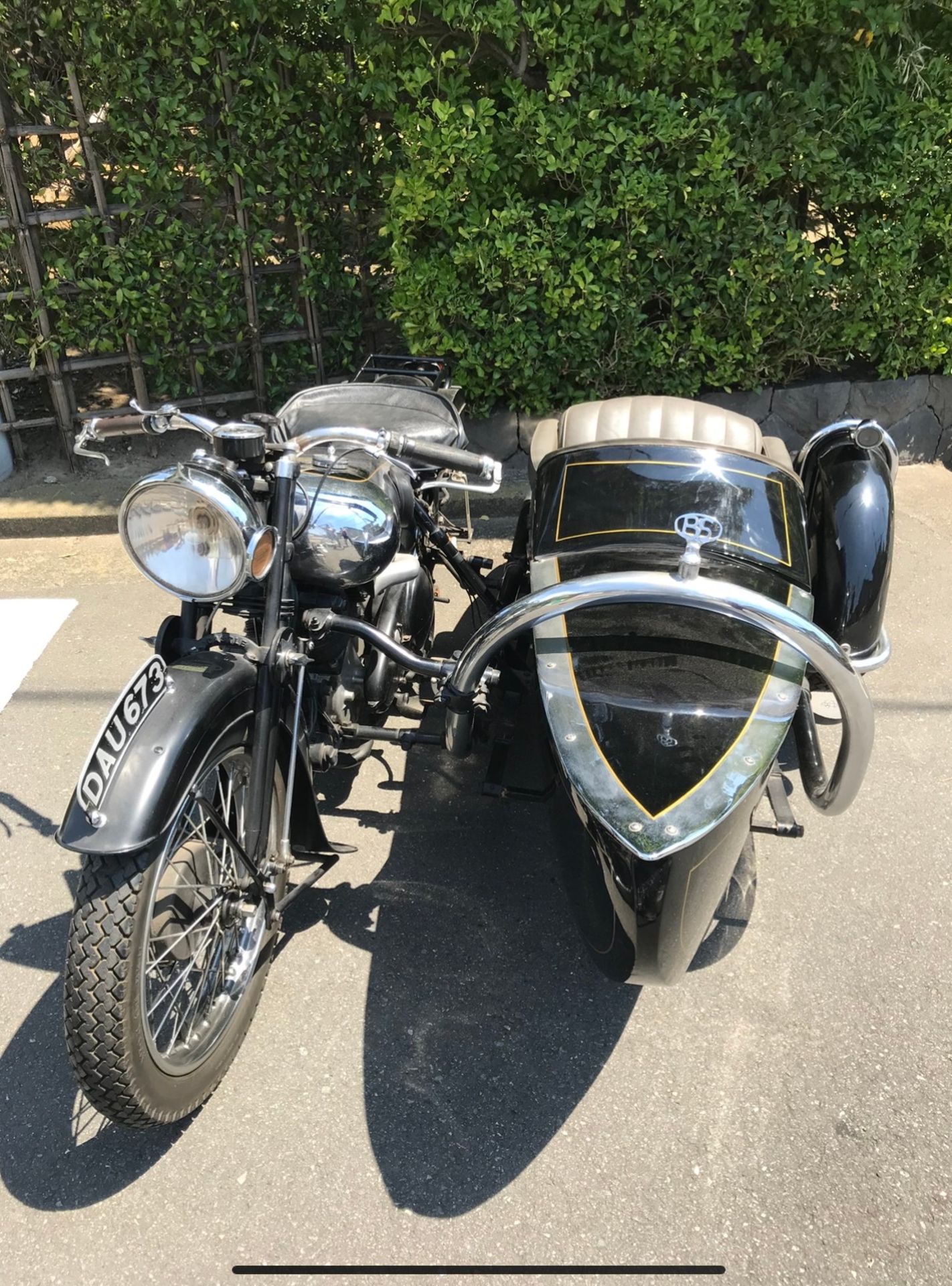 1937 Brough Superior SS100 with Alpine Grand Sports sidecar Original registration number DAU 673 - Image 5 of 41