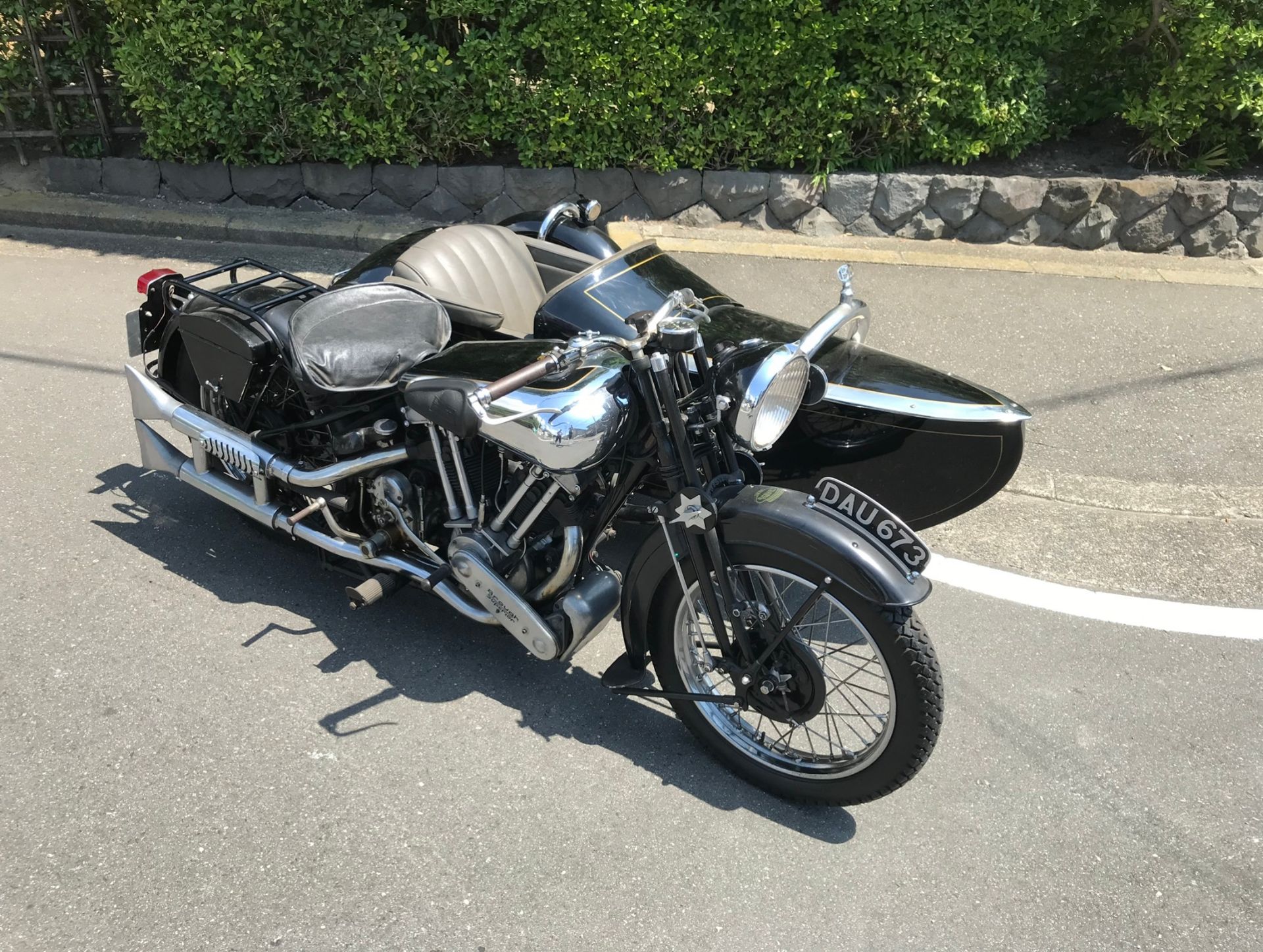 1937 Brough Superior SS100 with Alpine Grand Sports sidecar Original registration number DAU 673 - Image 3 of 41