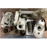Assorted Triumph motorcycle spares (box)