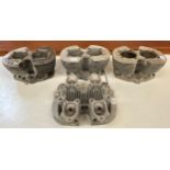 Assorted Triumph motorcycle engine barrels and a cylinder head (4)