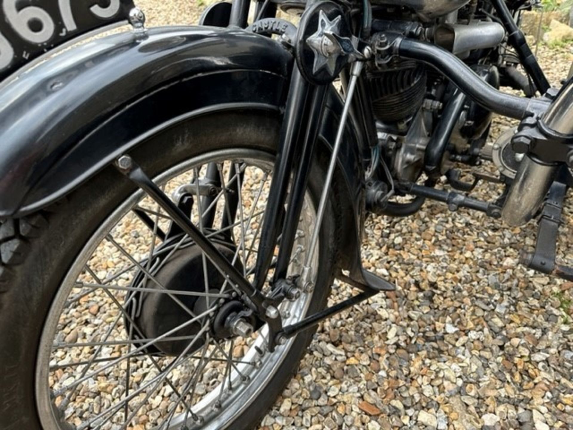 1937 Brough Superior SS100 with Alpine Grand Sports sidecar Original registration number DAU 673 - Image 30 of 41