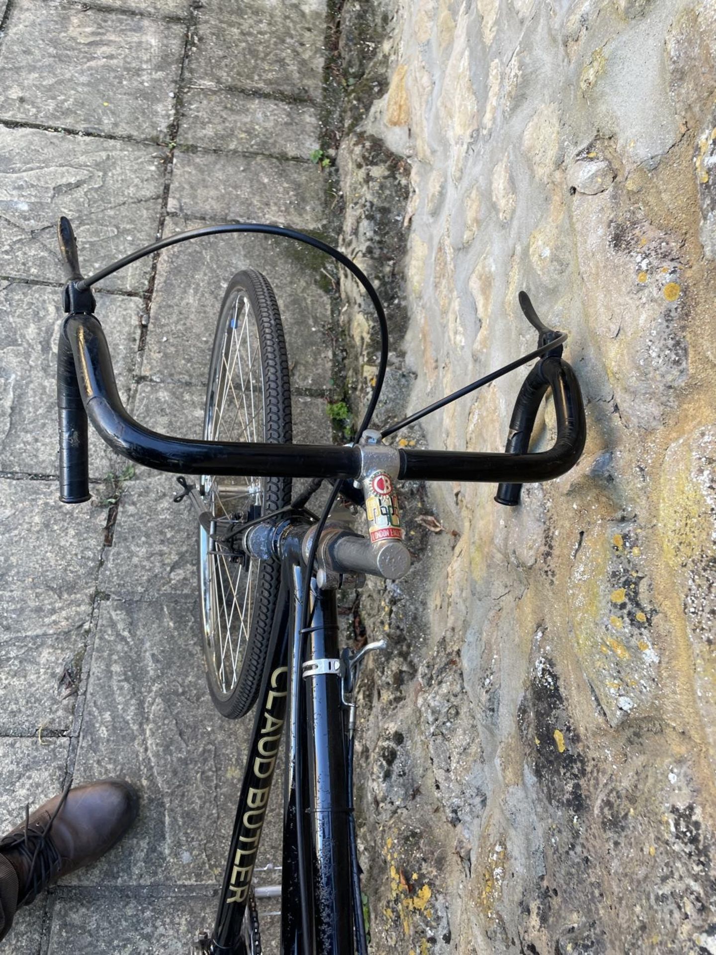 A rare Claud Butler ladyback tandem, painted black, restored with the original 26 inch Endrick - Image 2 of 9