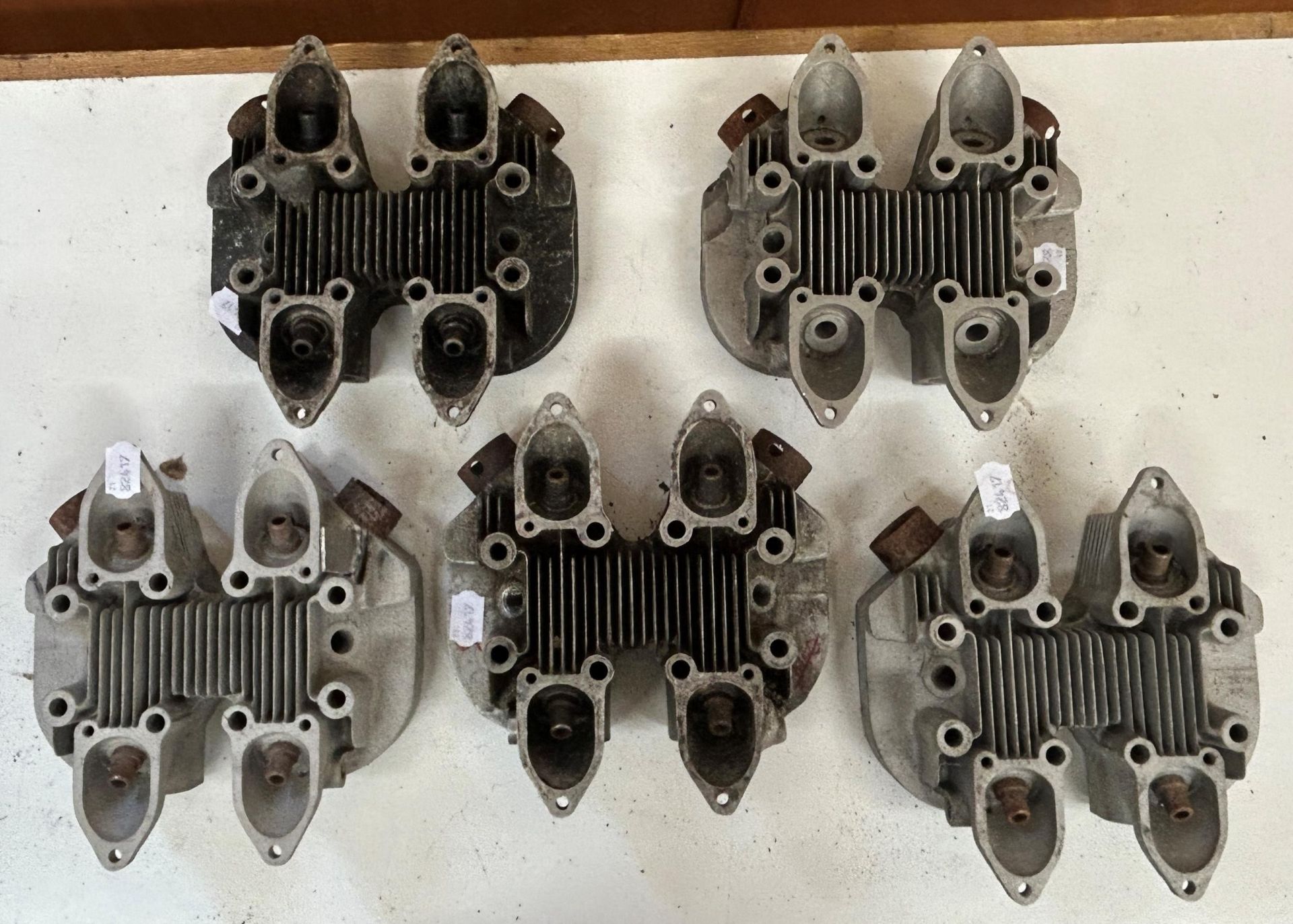 Assorted Triumph motorcycle cylinder heads (5)