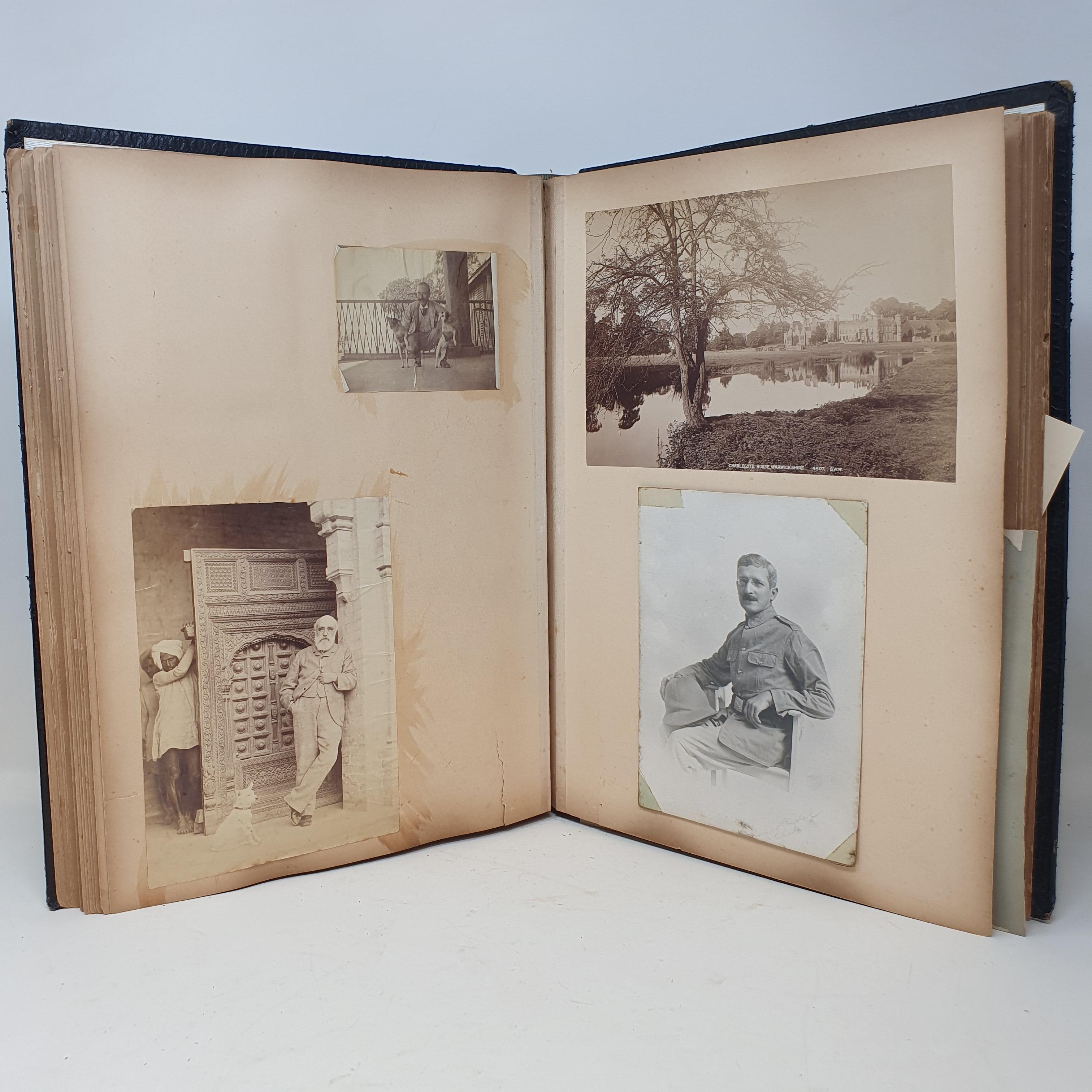 A late 19th Early 20th century scrap book, two ledgers , photographs and other items (box) - Image 4 of 11