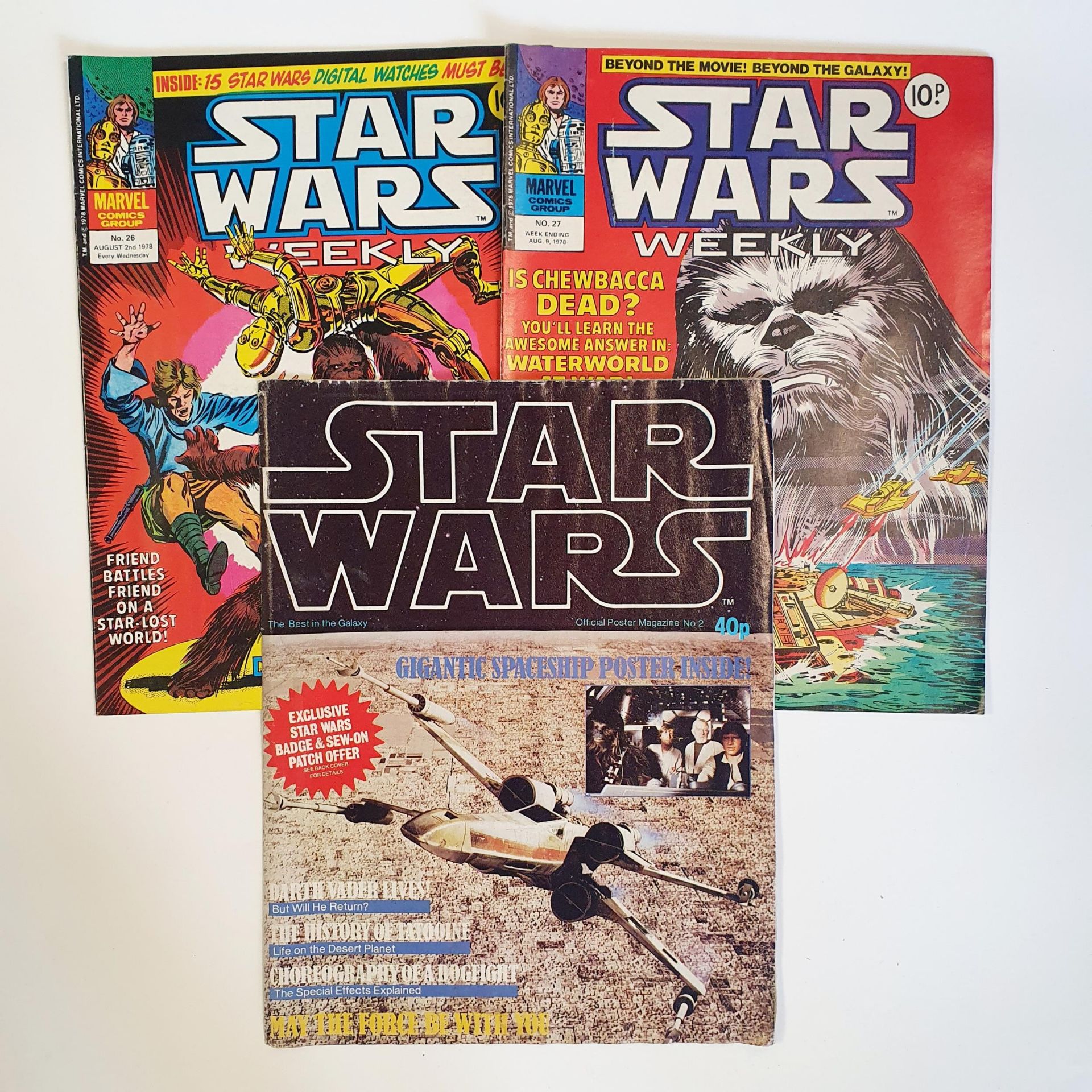 Marvel Comics, Star Wars Weekly, Nos. 1, 2 and 3, and assorted other Star Wars Weekly comics, and - Image 2 of 2