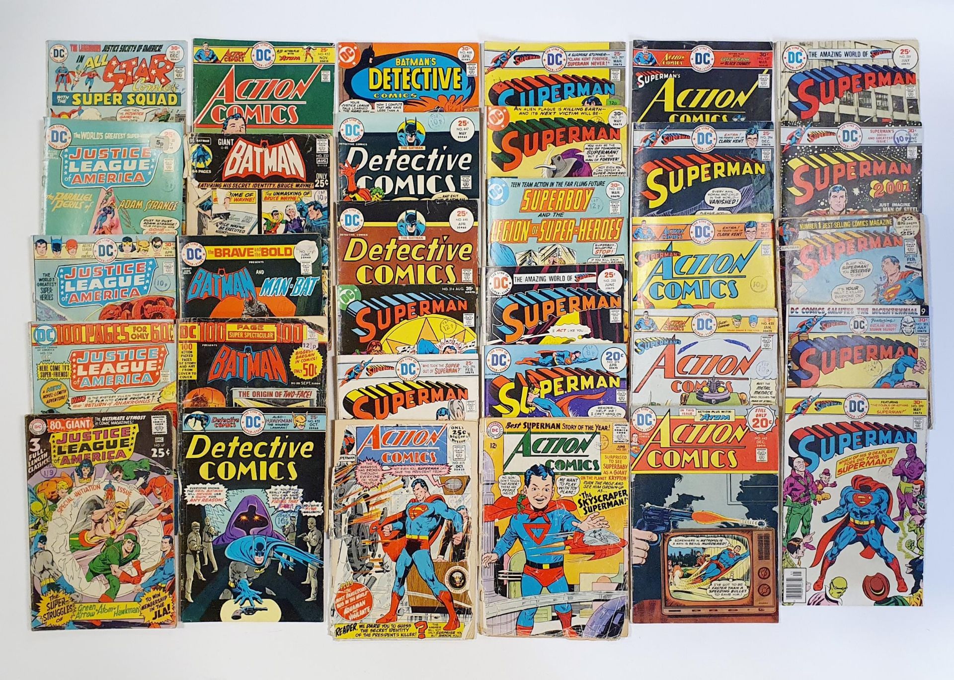 Assorted DC US edition Superman, and Batman comics