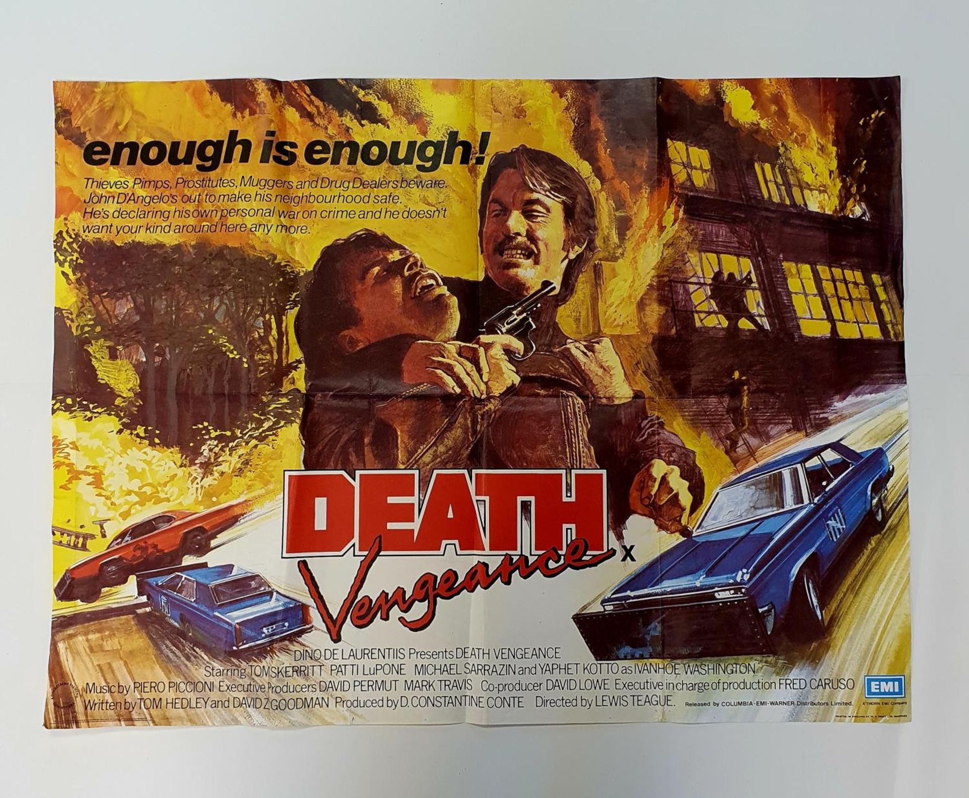 Death Vengeance (1982), British quad film poster, 76 x 101 cm