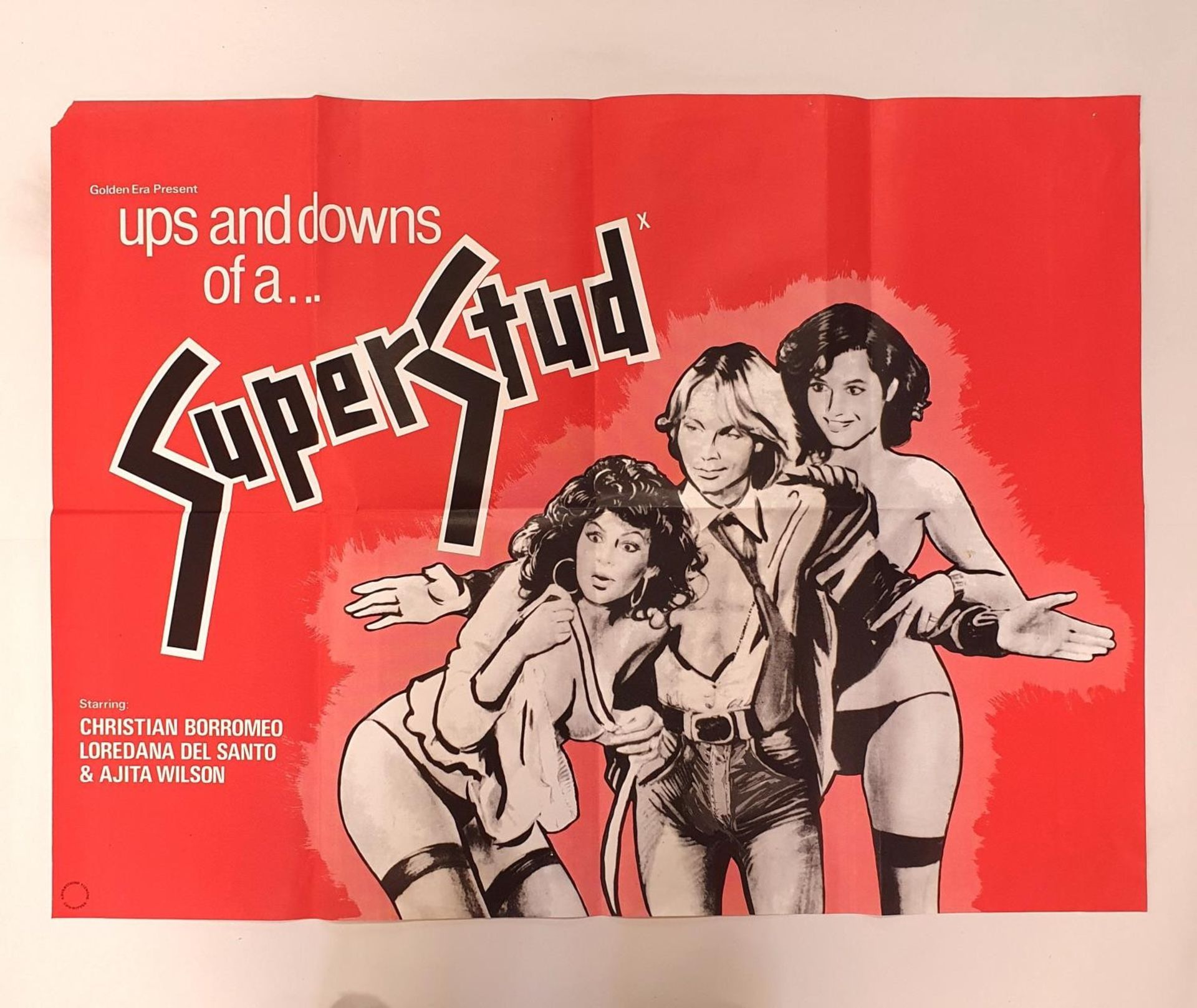 Super Stud (1970s), British quad film poster, 76 x 101 cm