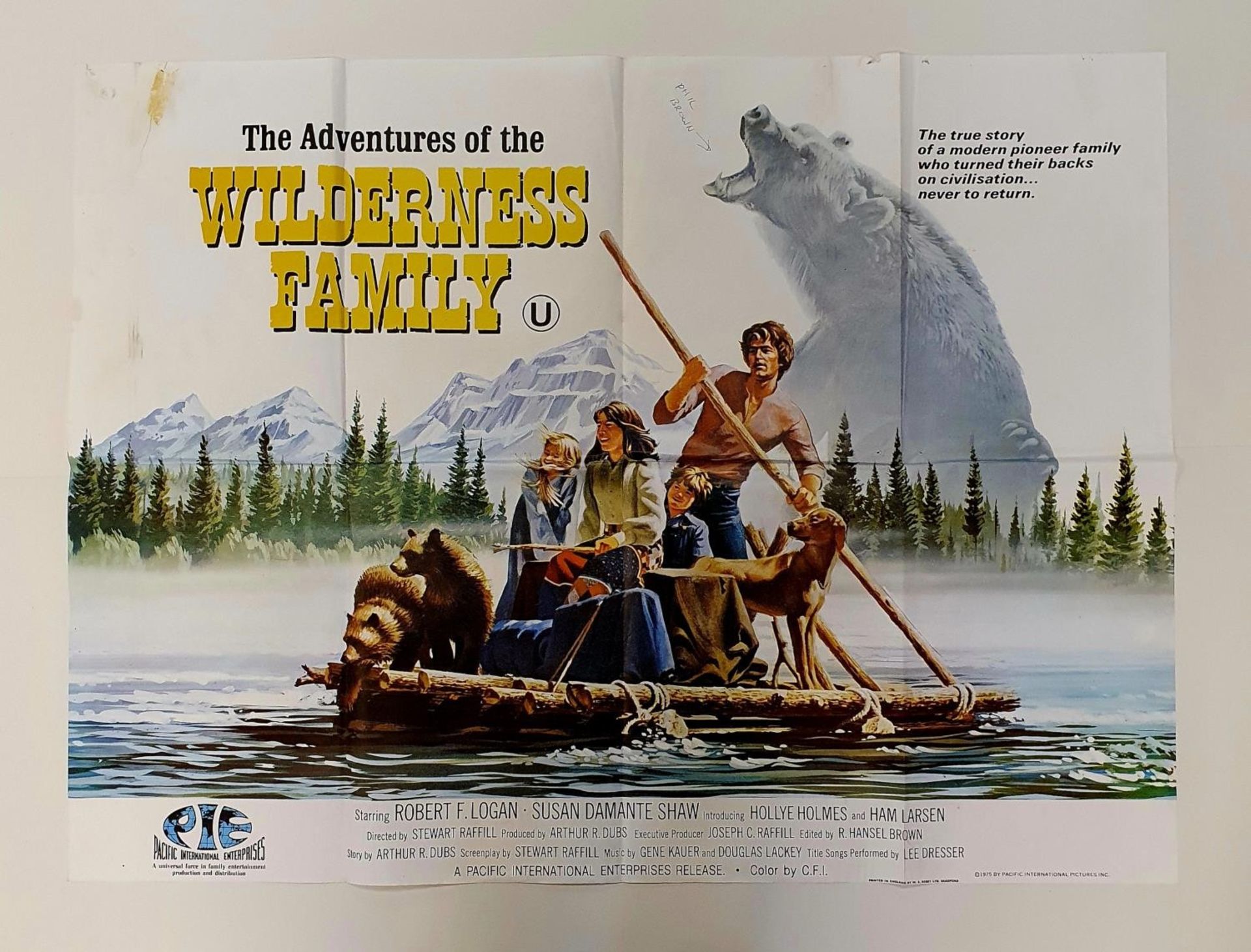 The Adventures Of The Wilderness Family (1975), British quad film poster, 76 x 101 cm