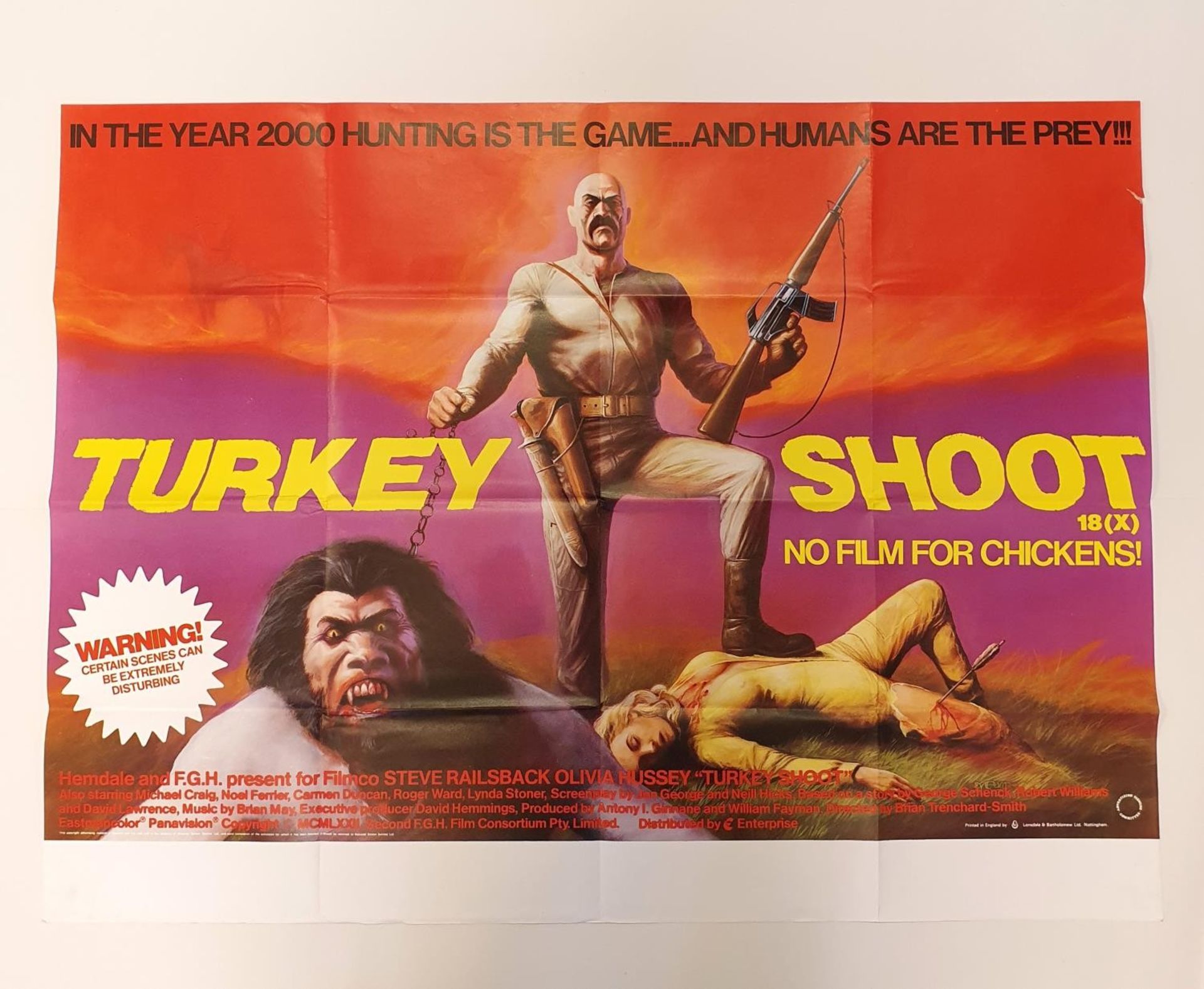 Turkey Shoot (1982), British quad film poster, 76 x 101 cm