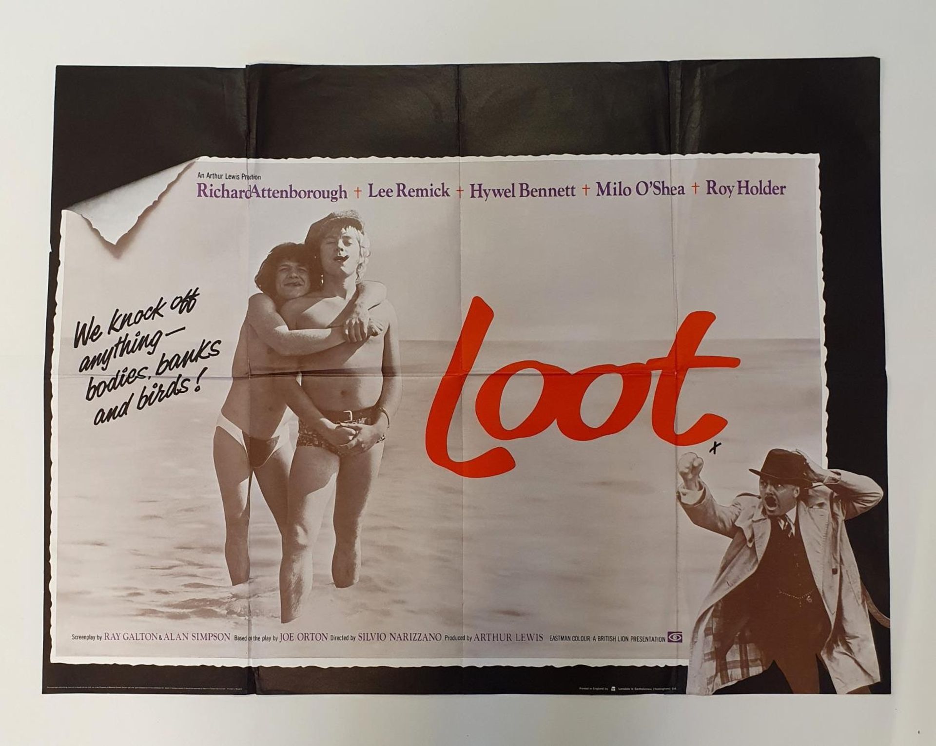 Loot (1970), British quad film poster, 76 x 101 cm