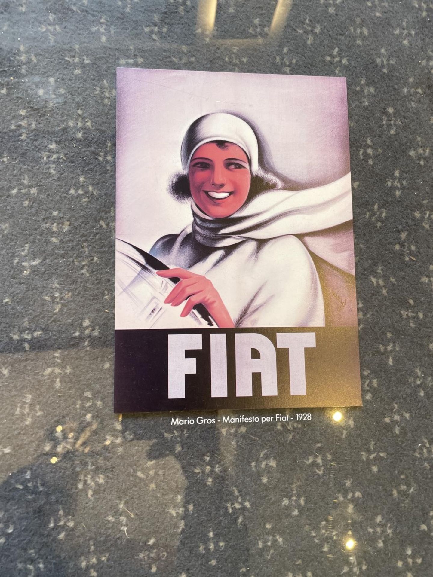 A set of four Fiat reproduction posters, 22 x 25 cm, and two Pirelli calendars 1984 and 1985 - Image 4 of 5