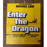 Bruce Lee Enter The Dragon (1972), foyer film poster, 56 x 46 cm