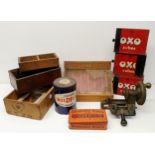 Assorted OXO tin boxes, and other items (qty)