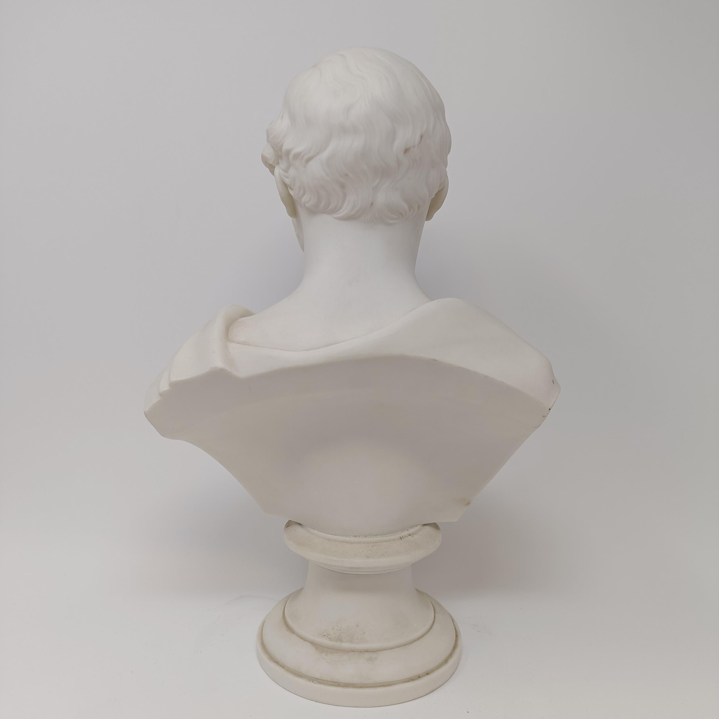 A parian bust of Prince of Wales, 38 cm high No chips, cracks or restoration - Image 2 of 3