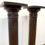 A pair of pedestals, in the form of columns, 104 cm high (2)