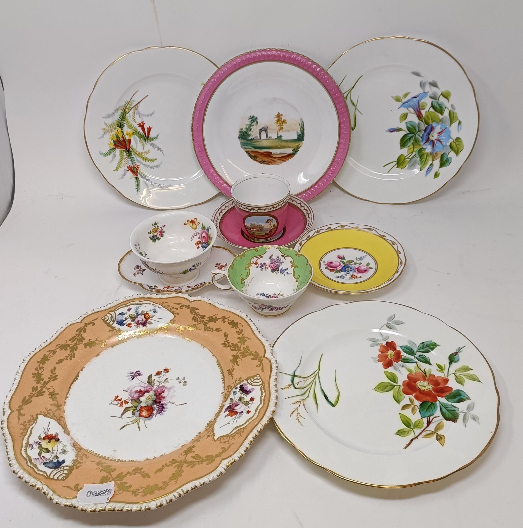 A Victorian part dessert service, other ceramics and glass (box) - Image 2 of 8