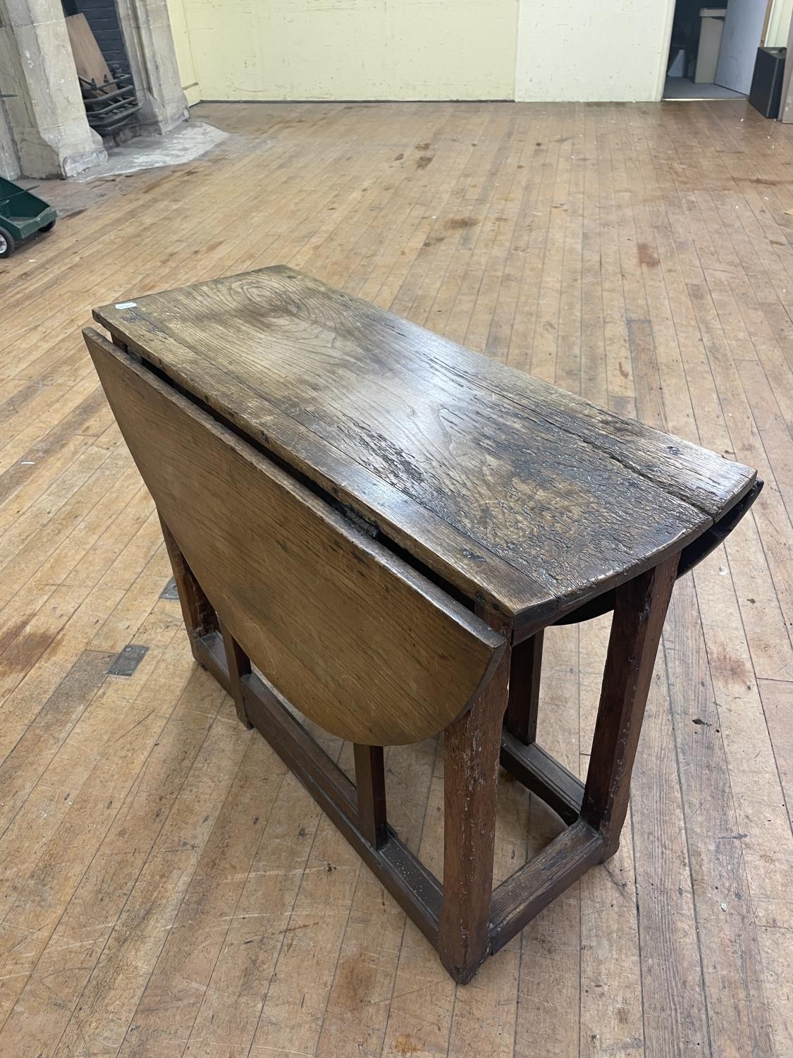 A rosewood octagonal table, 61 cm wide, an adjustable piano stool, a drop leaf table, a Benares - Image 4 of 4