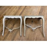 A pair of painted console tables, 71 cm wide (2)