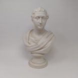 A parian bust of Prince of Wales, 38 cm high No chips, cracks or restoration